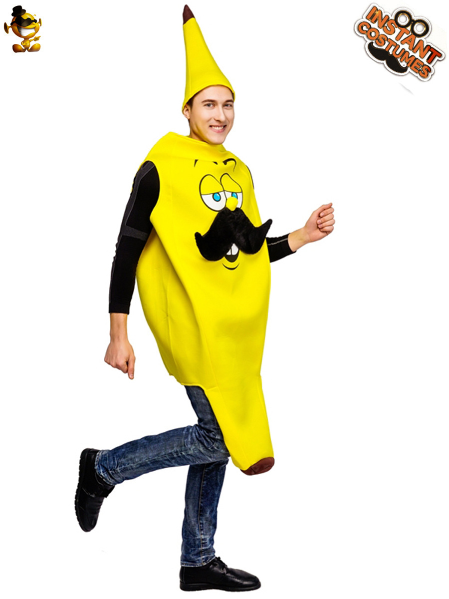 Parodia plátano pareja barba plátano beso Banana Halloween fiesta carnaval Cosplay traje image 5