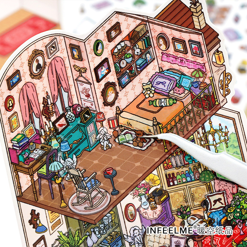 霁旅Infeel.Me我的小屋第十一弹2.5D造景贴纸立体小屋场景装饰|undefined