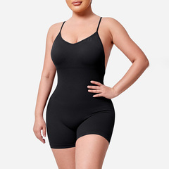 Women's Sexy Lolita Backless Bodysuit European and American Fashion Sports Tight-fitting High-waisted Hip-lifting Fitness Yoga Wear