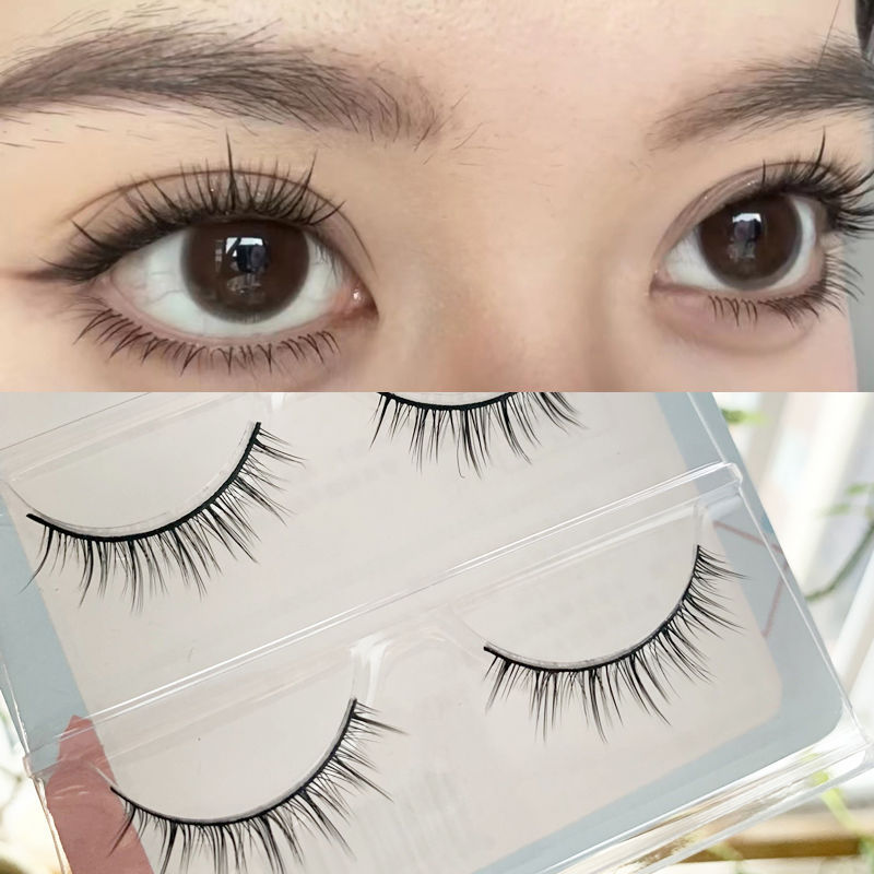 Youyishi hard stem can support double eyelid eyelash stickers false eyelashes female natural thick full sunflower eyelashes A01