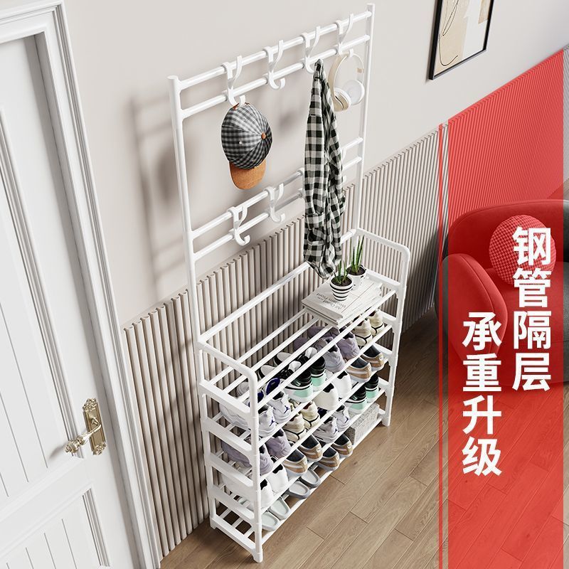 Zapatero simple estante para zapatos y sombreros para el hogar de varias capas percha de dormitorio piso dormitorio almacenamiento simple
