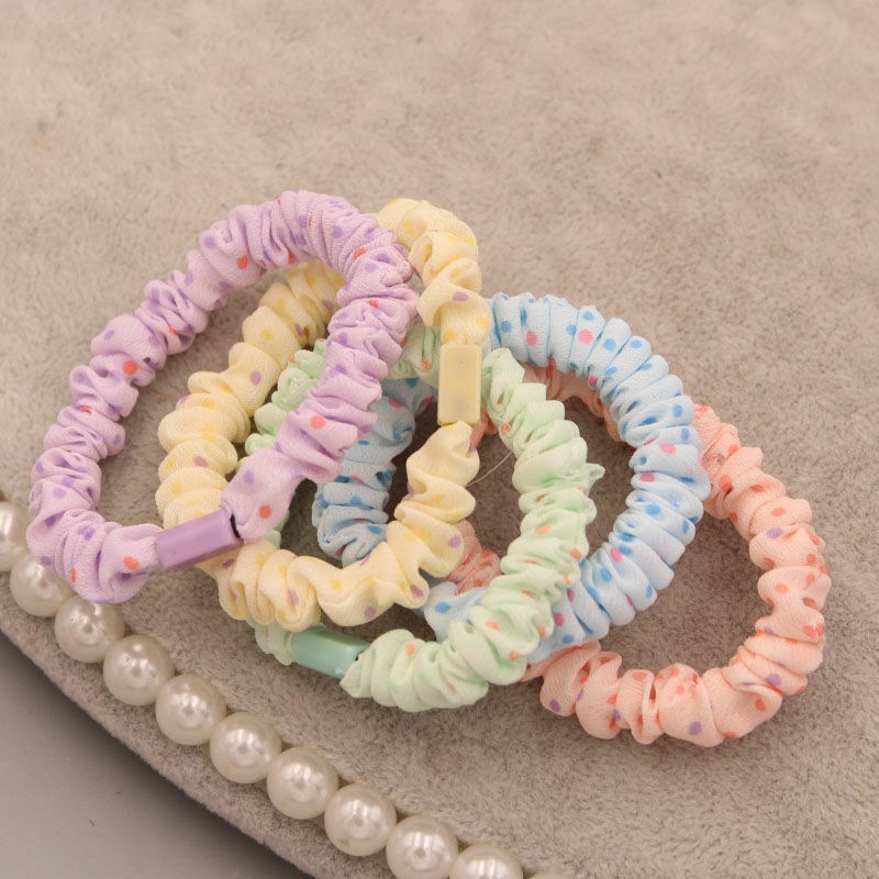 Polka dot diy small intestine hair ring