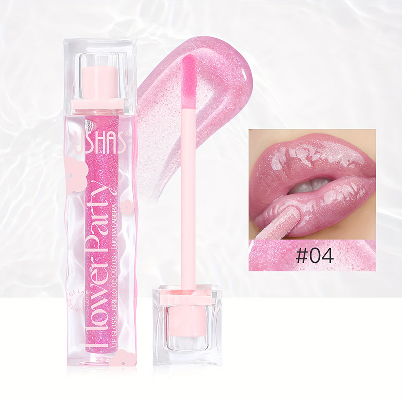 USHAS explotador transfronterizo spot lipstick lubricante hidratante transparente no mancha esmalte labial miel labial