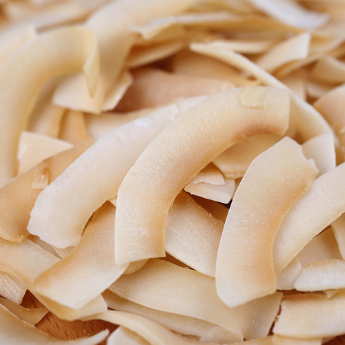 Coconut Crisps - Hainan Specialty, Crispy Coconut Chips 2500g, Smoked Coconut Slices, Dried Coconut Meat, Baking Commercial Raw Material