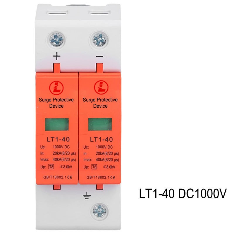 直流浪涌保护器DC1000v光伏电涌保护器避雷器防雷器2p3p LT1-40