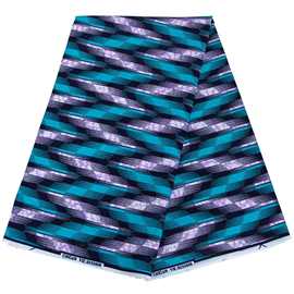 现货代发非洲蜡布双面棉质几何印花面料african fabric外贸布料