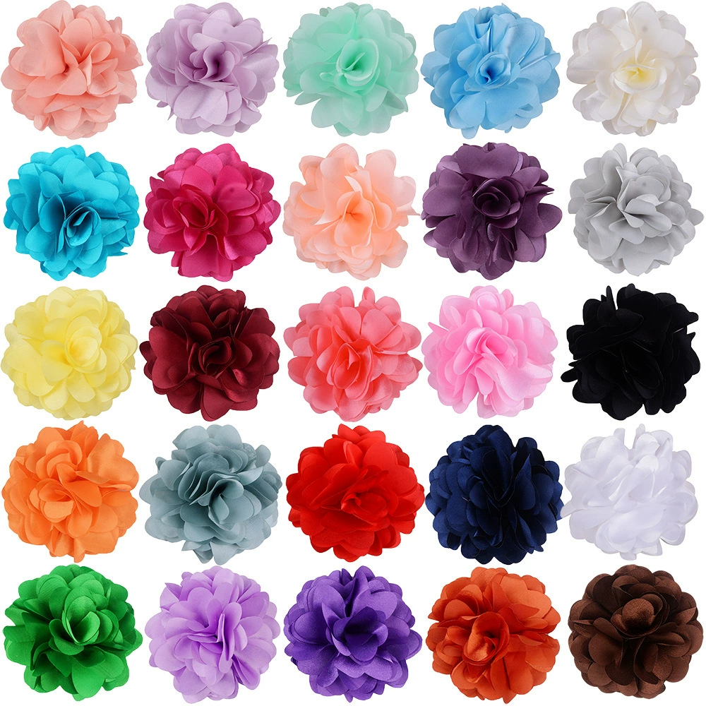 Diy корсаж головной убор обувь и головные уборы аксессуары ручной работы тканевые цветы 8 см Sade Laser трехмерные тканевые цветы