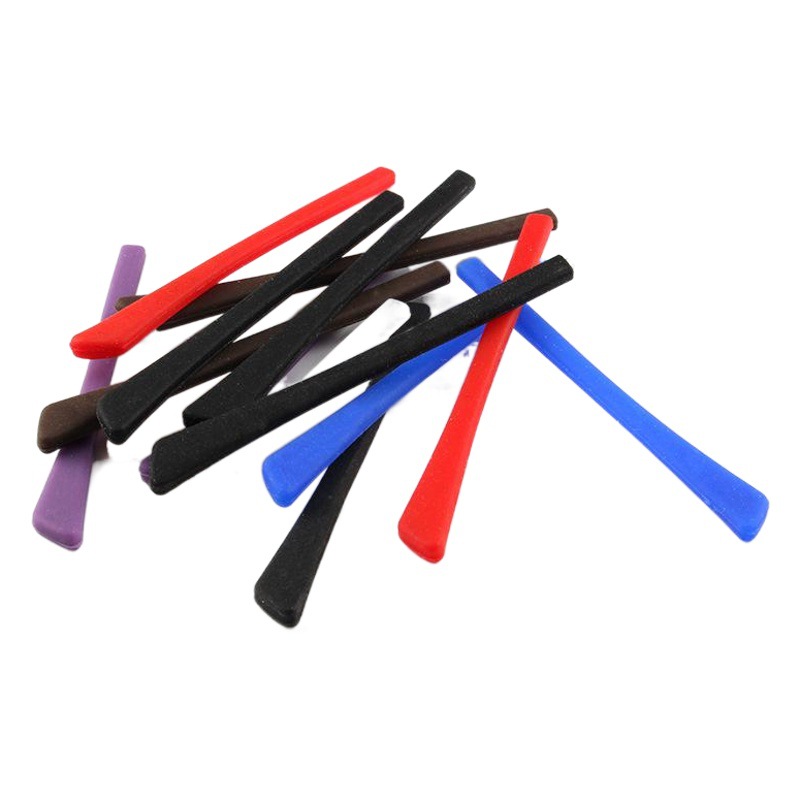Flat-mouth Silicone Foot Cover Glasses Anti-slip Cover Soft Eye Accessories Sunglasses Men and Women Proximity Mirror Frame Leg Cover