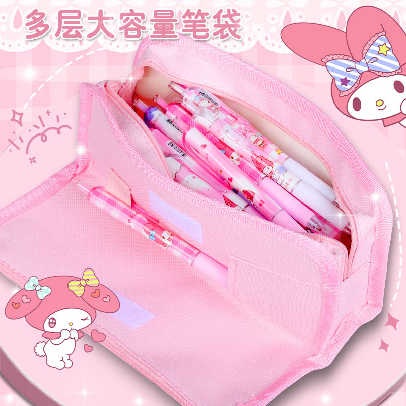 Regalo para el día del niño, juego de papelería de oso de mantequilla, caja de regalo, paquete de regalo de la gran escuela, regalo de útiles escolares de Sanrio