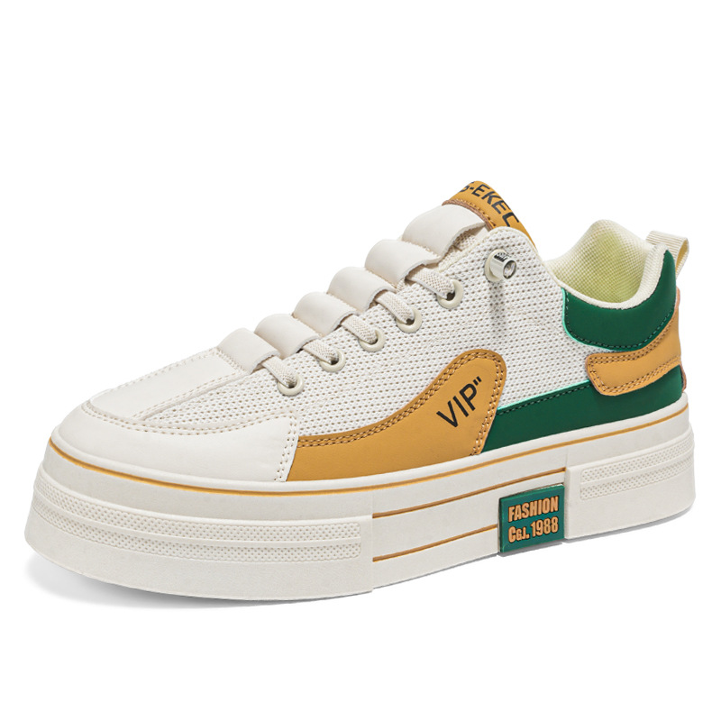 Zapatos de hombre 2025 nueva primavera transpirable zapatos casuales de zapatos planos para hombres para trabajar un zapato de deporte de moda