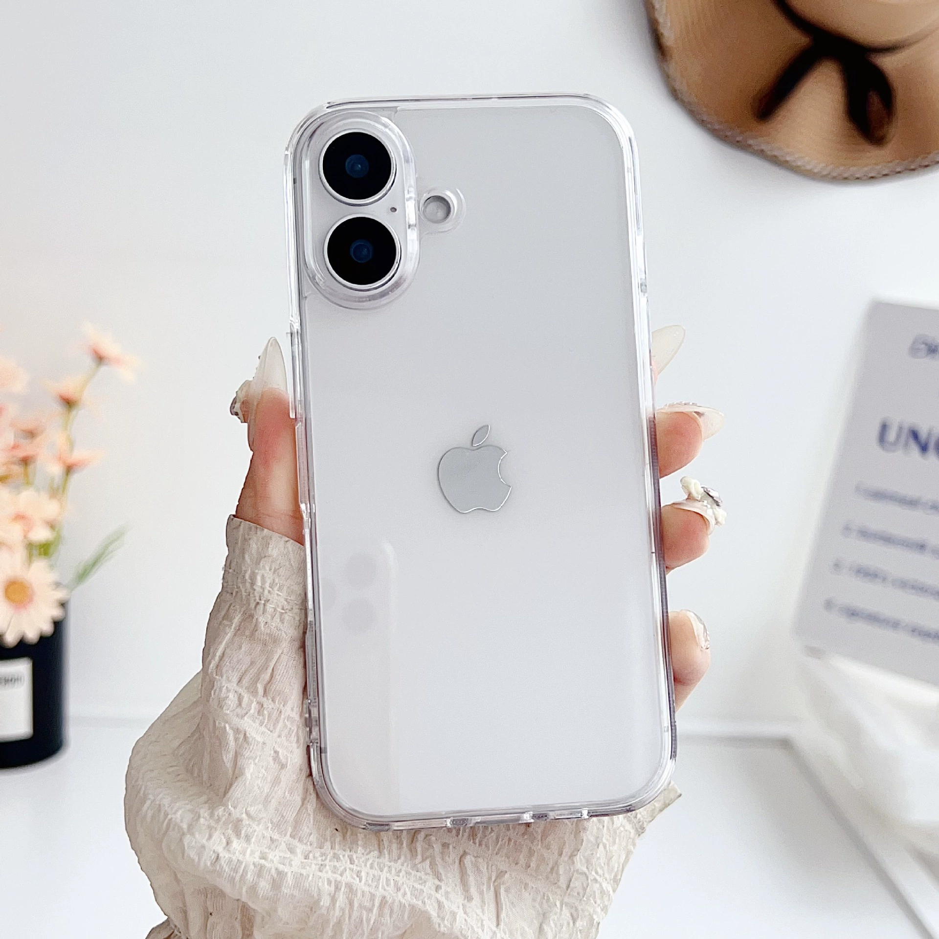 Совместимый акриловый чехол для телефона, iPhone 15 Pro