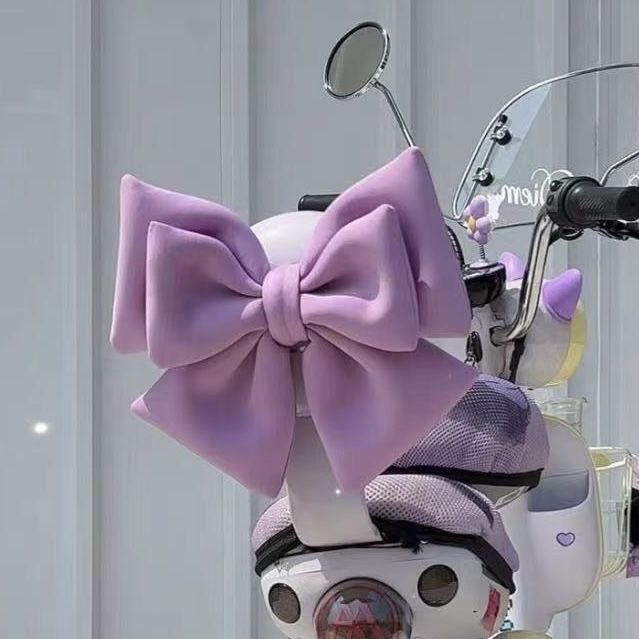 Purple decorative bow