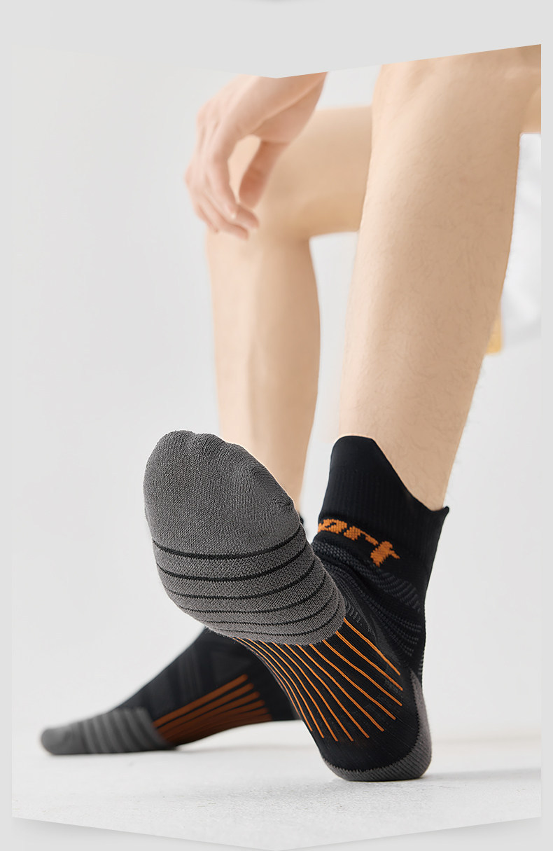 Professional Sports Running Socks For Men Thickened Terry Sole_voghion.com