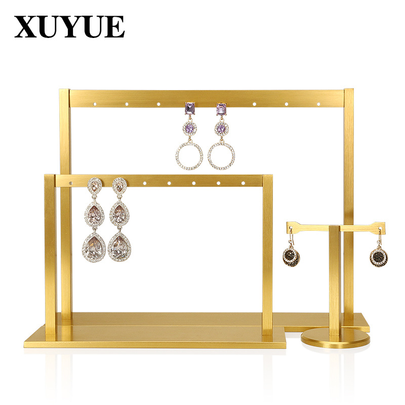 New metal earring display rack jewelry display props stud earrings earring accessories live streaming photography accessories display stand earring hanger