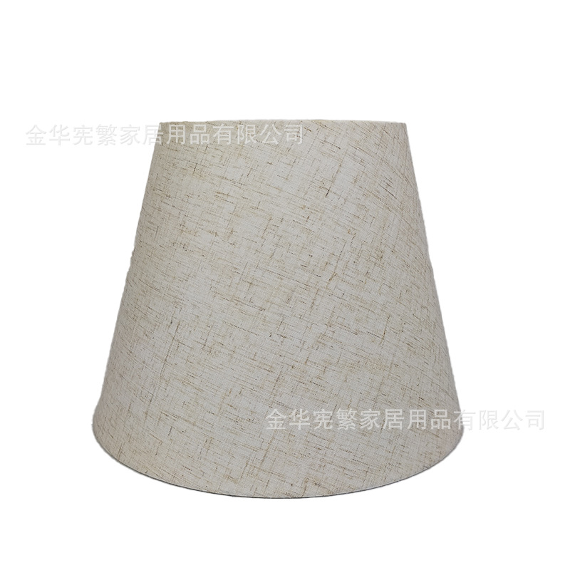 Directo de fábrica creativa tela cónica cuerno blanco Hotel dormitorio comedor lámpara Mesa accesorios pantalla Shell
