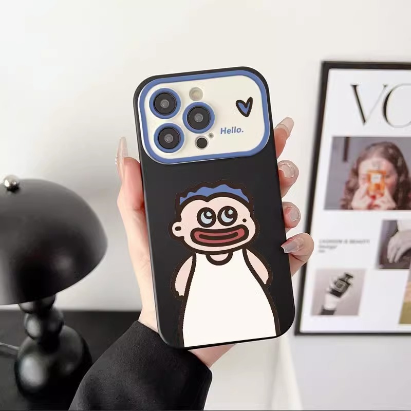 面白くて可愛いカップル向け、Apple 17、12mini、新作ウィンドウ、15plus、7、14plus、16E対応のスマホケース、卸売販売。|undefined