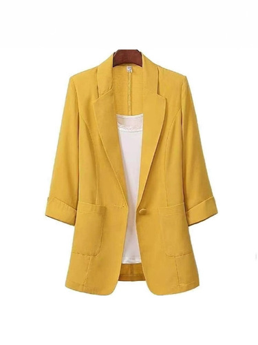 2024 Korean loose small suit coat for women's summer thin new large size women's suit