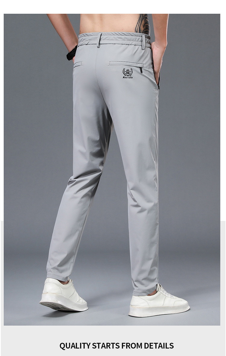 Herren Eisseide Hose Locker Und Atmungsaktiv Casual Freizeithose_voghion.com