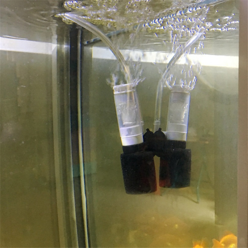 细菌流化床鱼缸生化气动过滤器反气举水妖精 内置培菌增氧海绵