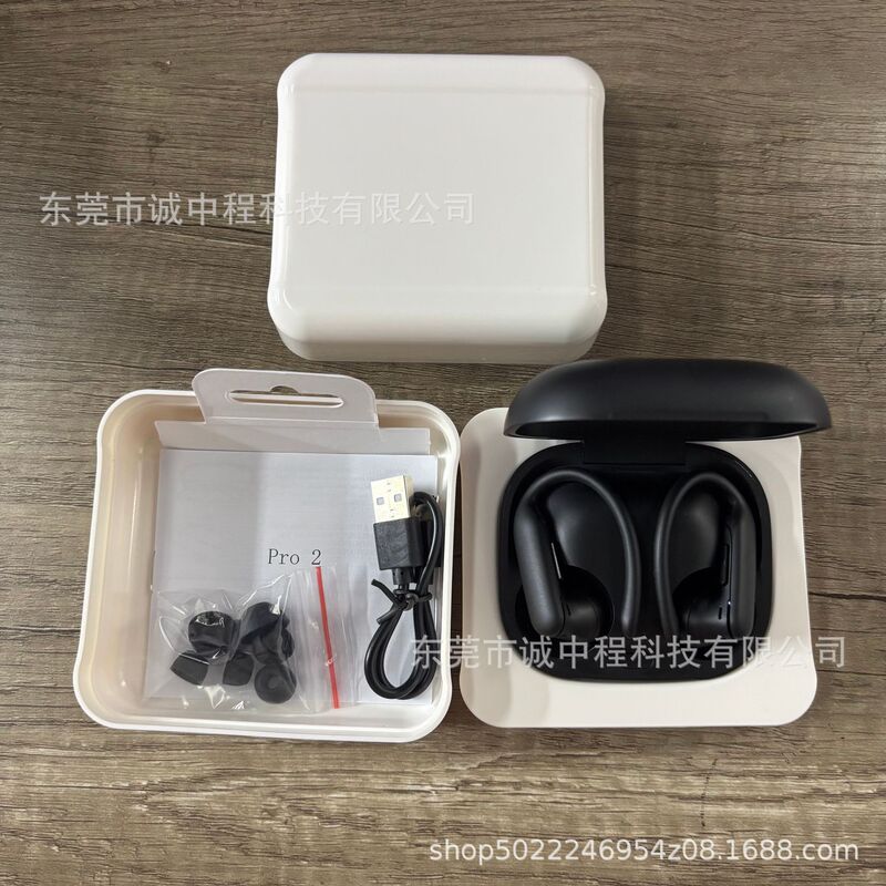 V919跨境新款 Pro2无线蓝牙耳机挂耳式耳塞TWS降噪可带标蓝牙耳机|undefined
