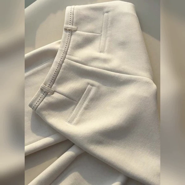 Beige trousers