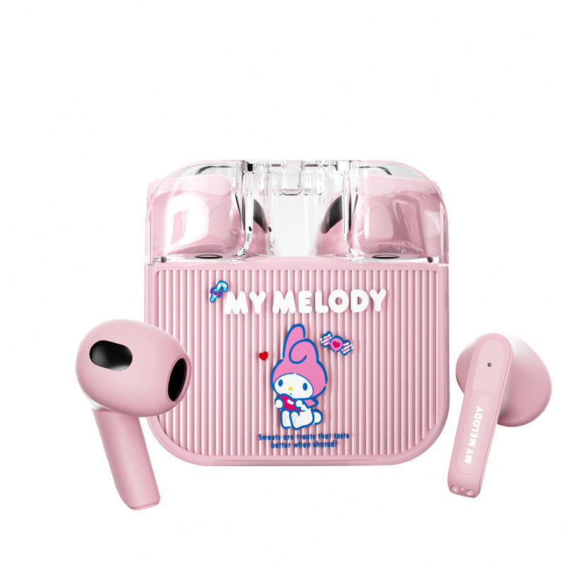 ディズニーQ53正規版無線bluetoothイヤホン新型いちご熊超長航続かわいい女性学生プレゼント|undefined