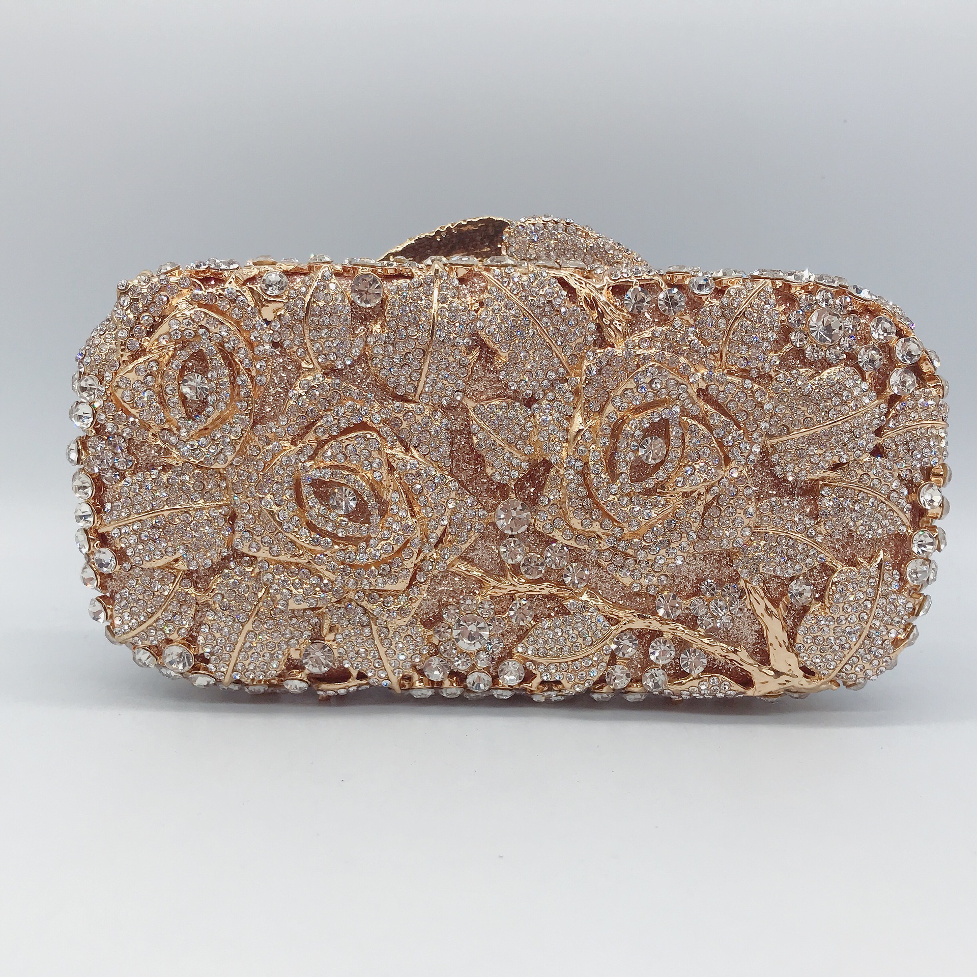Evening cross-border hueco diamantes bolsa de cena rosa diamantes bolsas de mano bolsa de mujer fiesta bolsa de cena