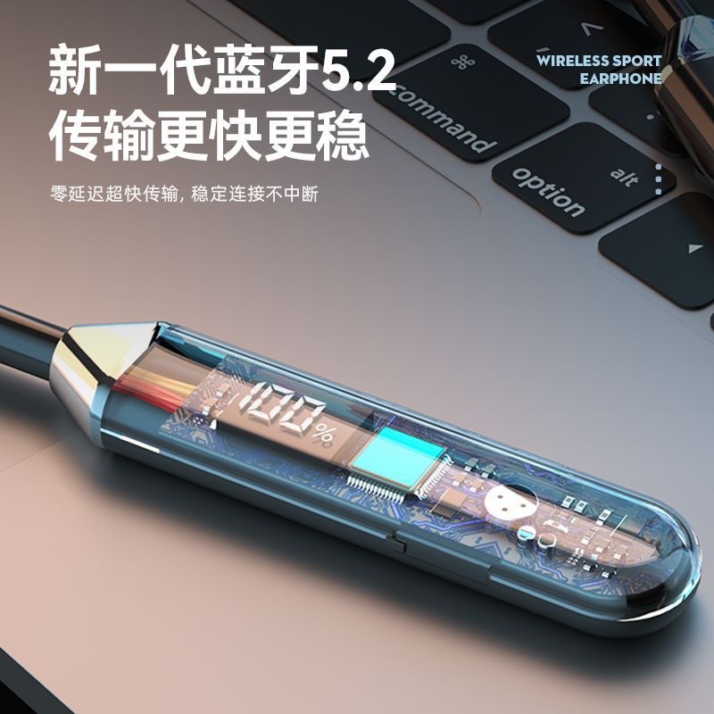New Bluetooth headset hanging neck sports headset super long standby mobile phone universal stereo noise reduction factory direct sales