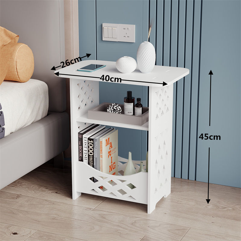 Mesa de cabecera simple mini mesa de té sofá lado de varios dormitorio pequeño gabinete de cabecera doméstico almacenaje y arreglos dormitorios