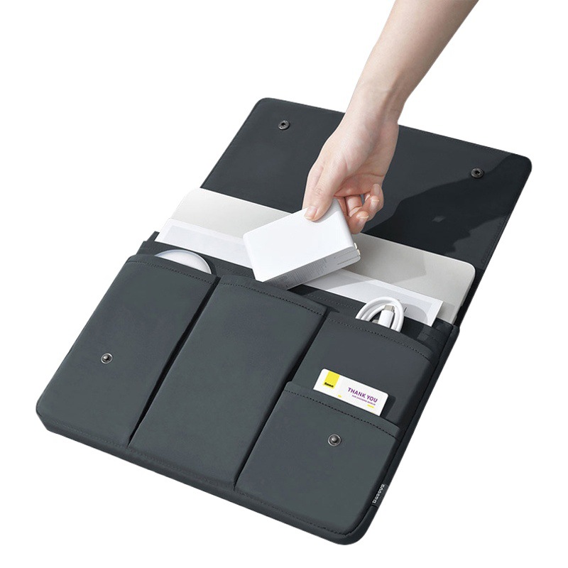 Flip laptop liner bag multi-compartment iPad storage bag waterproof anti-collision computer bag wholesale