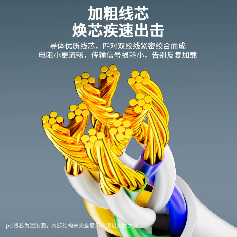 Передаточный кабель категории Jinghua Cat6 Gigabit для дома, инженерный сетевой кабель CAT6, маршрутизатор широкополосной сети, сетевой переходник
