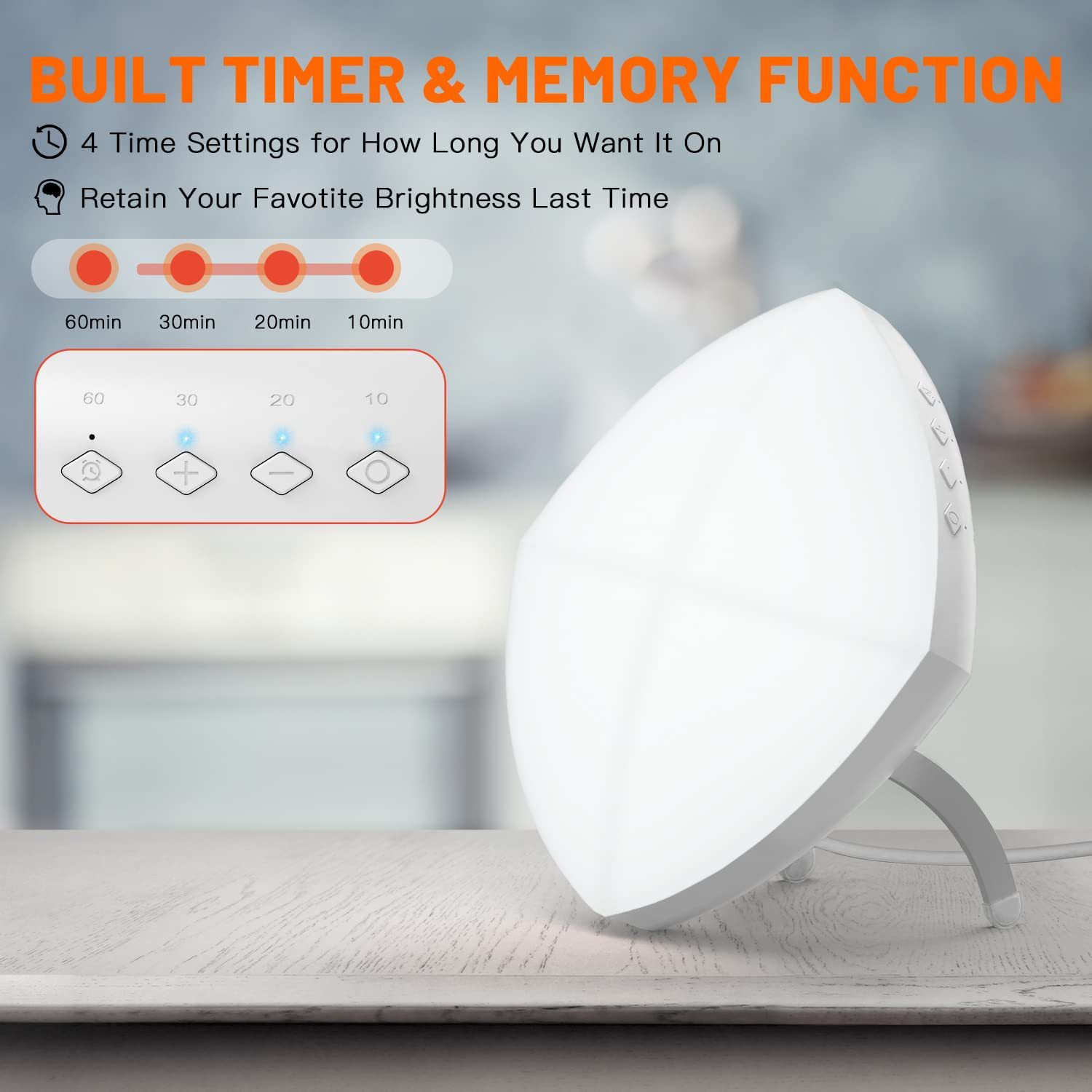 新款私模光疗灯 SAD光疗灯 亚马逊精品情绪理疗灯 太阳能量灯台灯