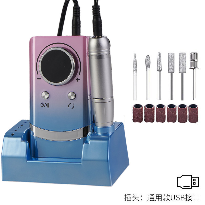 Herramienta de manicuras doméstica de manicuras conveniente 45000RPM ajustable amolador profesional