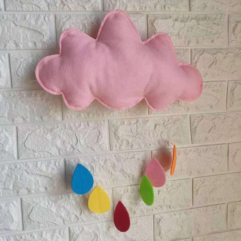 不織布子供用テント家の装飾雲雨滴ペンダント幼稚園装飾レイアウト写真撮影の小道具|undefined
