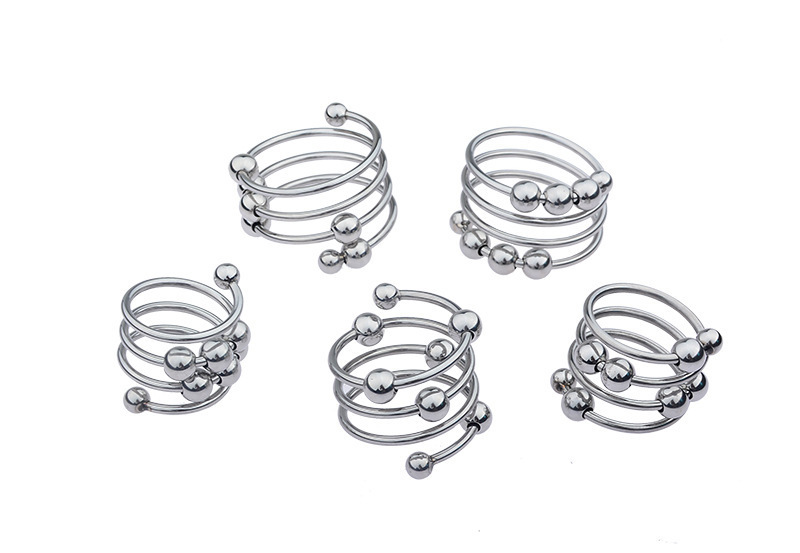 Metal Ball Lock Cock Ring, 40mm Inner Diameter, Delayed Ejaculation Support — detail image 9