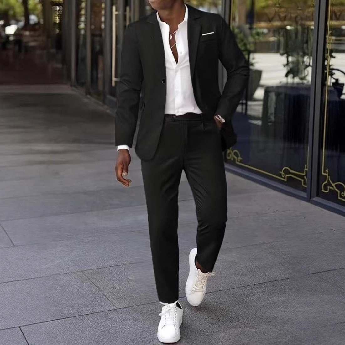 Upgraded Suit Men's Suit Groom Wedding Dress Men's Professional Formal Wear Business Slim Suit Two-Piece Suit