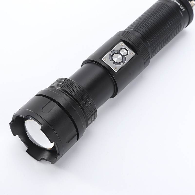 Lintera láser blanca explosiva TYPE-C con salida de carga con lámpara de camping incorporada Lintera de luz intensa multifuncional al aire libre