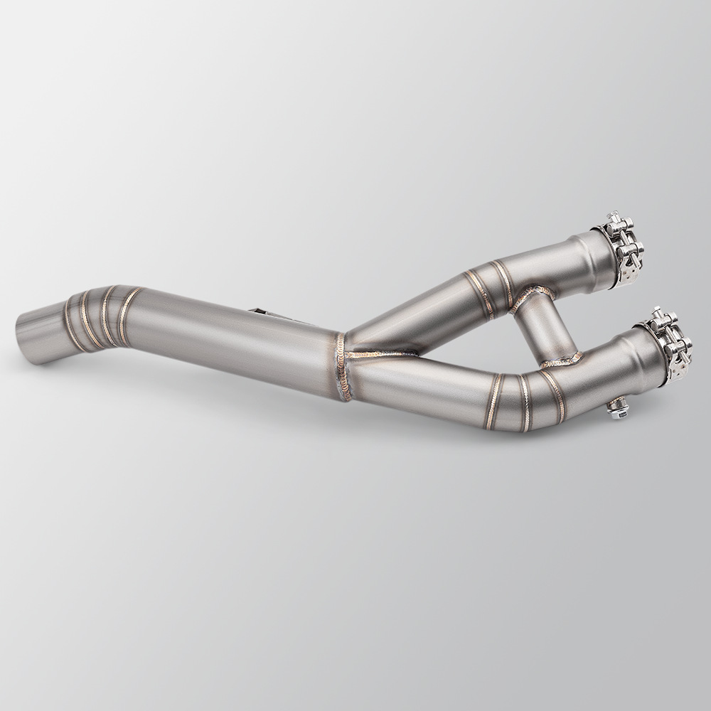 Suitable for non-destructive installation of R1 MT10 stainless steel middle exhaust pipe motorcycle locomotive modified to the original car