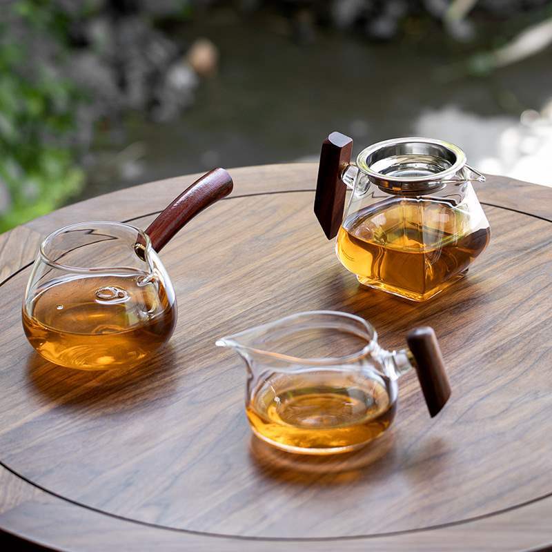 Thick heat resistance and justice cup glass tea filter integrated…