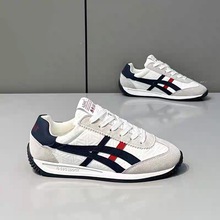 潮男新款软底舒适轻便百搭休闲鞋时尚潮流韩版快手同款运动阿甘鞋