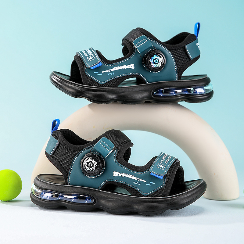 Zapatos para niños, sandalias para niños, sandalias de una palabra, estilo de verano 2025, deportes de playa, ocio, senderismo, transpirable, ligero, juvenil