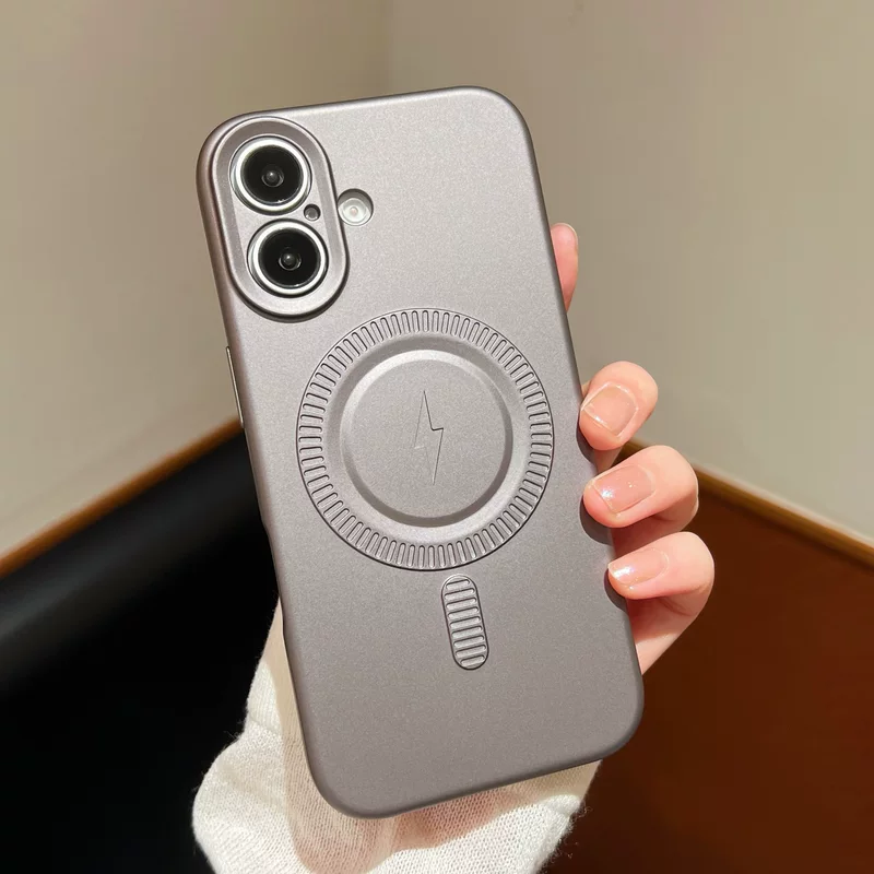 Apple, совместимый чехол для телефона, металлический iPhone15, защитный чехол, 16промакс