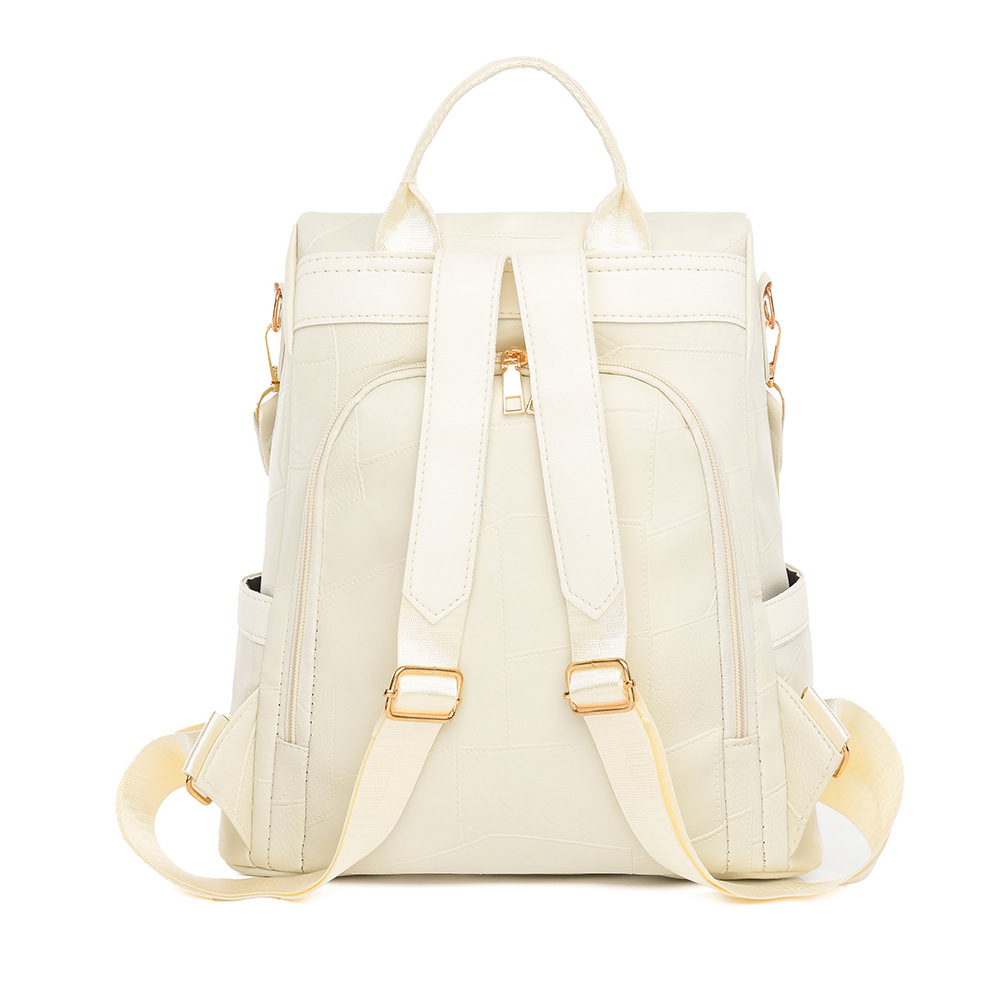 Transfronterizo al por mayor 2024 nuevo estilo salvaje simple mochila para mujer mochila de viaje de ocio antirrobo de gran capacidad