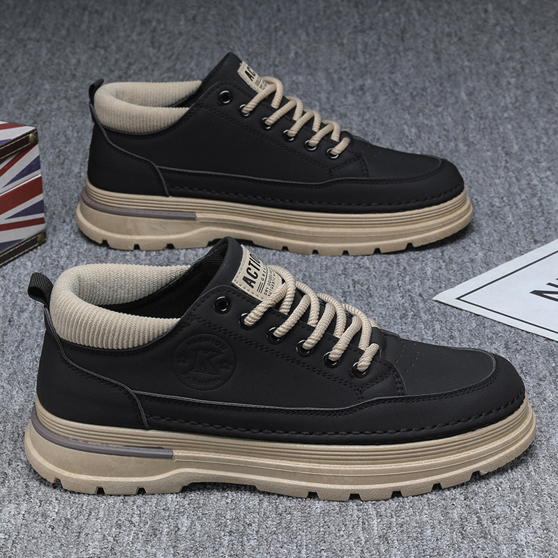 Martin botas zapatos de hombre primavera nuevos zapatos de trabajo transpirables de moda para hombres, zapatos deportivos casuales de skate para hombres