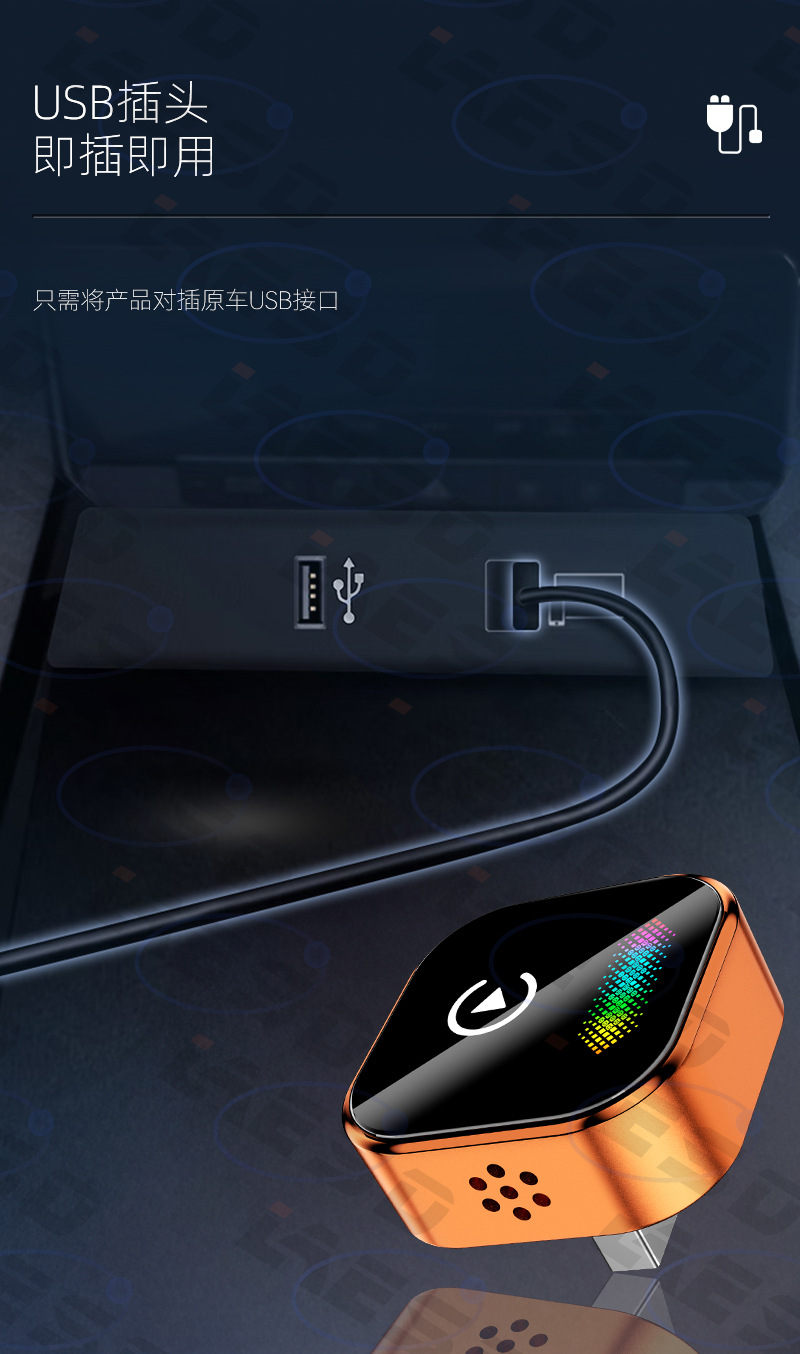 2026 New Upgraded Carplay Wireless Box with Breathing Colorful Lights Smart Android Autocarplay Box