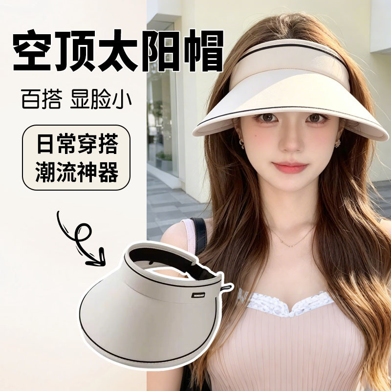 Women's Summer Sun Hat with Large Brim, Uv Protection, Face-Shielding, Sunshade Hat, New Model 2026 Women's Summer Sun Hat with Large Brim, Uv Protection, Face-Shielding, Sunshade Hat, New Model 2026