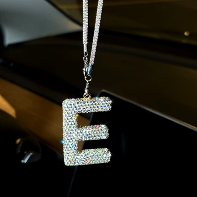 Decoration, Car Interior Decoration — Car hanging - pendant-diamond-letter-e