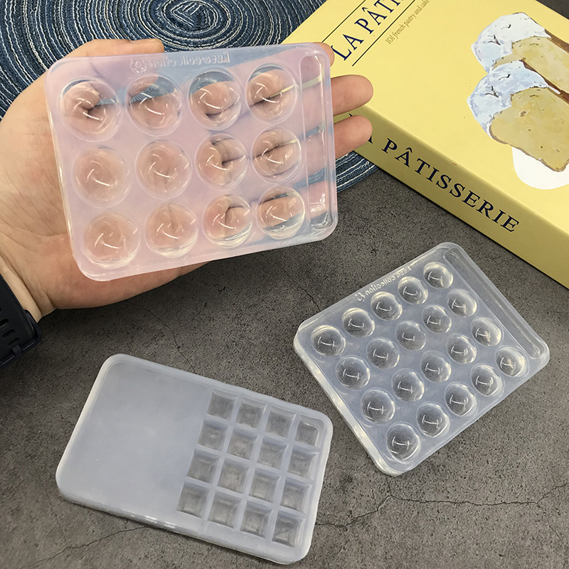High-Transparency Silicone Nail Art Palette Mold, Nail Color Palette, Painting Pigment Mixing Tool, Nail Salon Mold