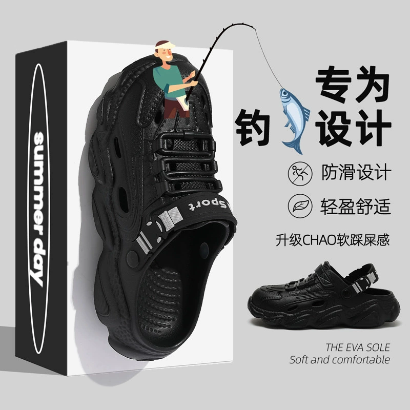 Женские летние тапочки из ЭВА на толстой подошве, мужские пляжные туфли для тренировок, мужские сандалии для прогулок по реке, оптовая продажа