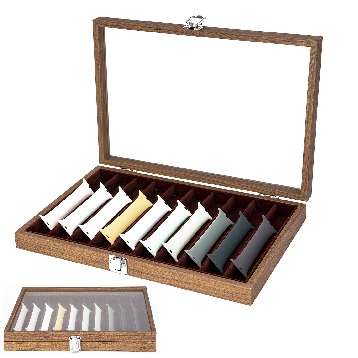 スマート腕時計8格10格アップルバンド収納ケース時計バンド展示ケース真珠ネックレス収納ケースアクセサリーケース